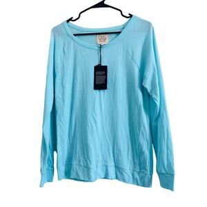 Chaser NWT Blue Long Sleeve Top Size M